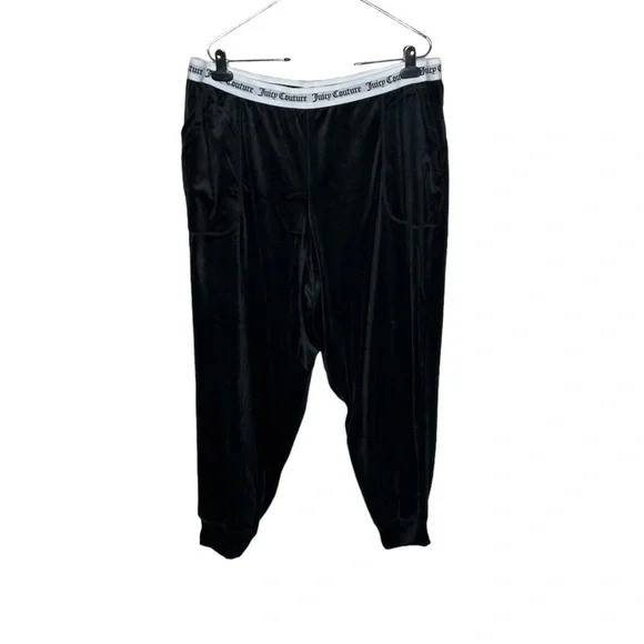 Juicy Couture Velour Black Pajama Loungewear Sleepwear - Picture 6 of 12